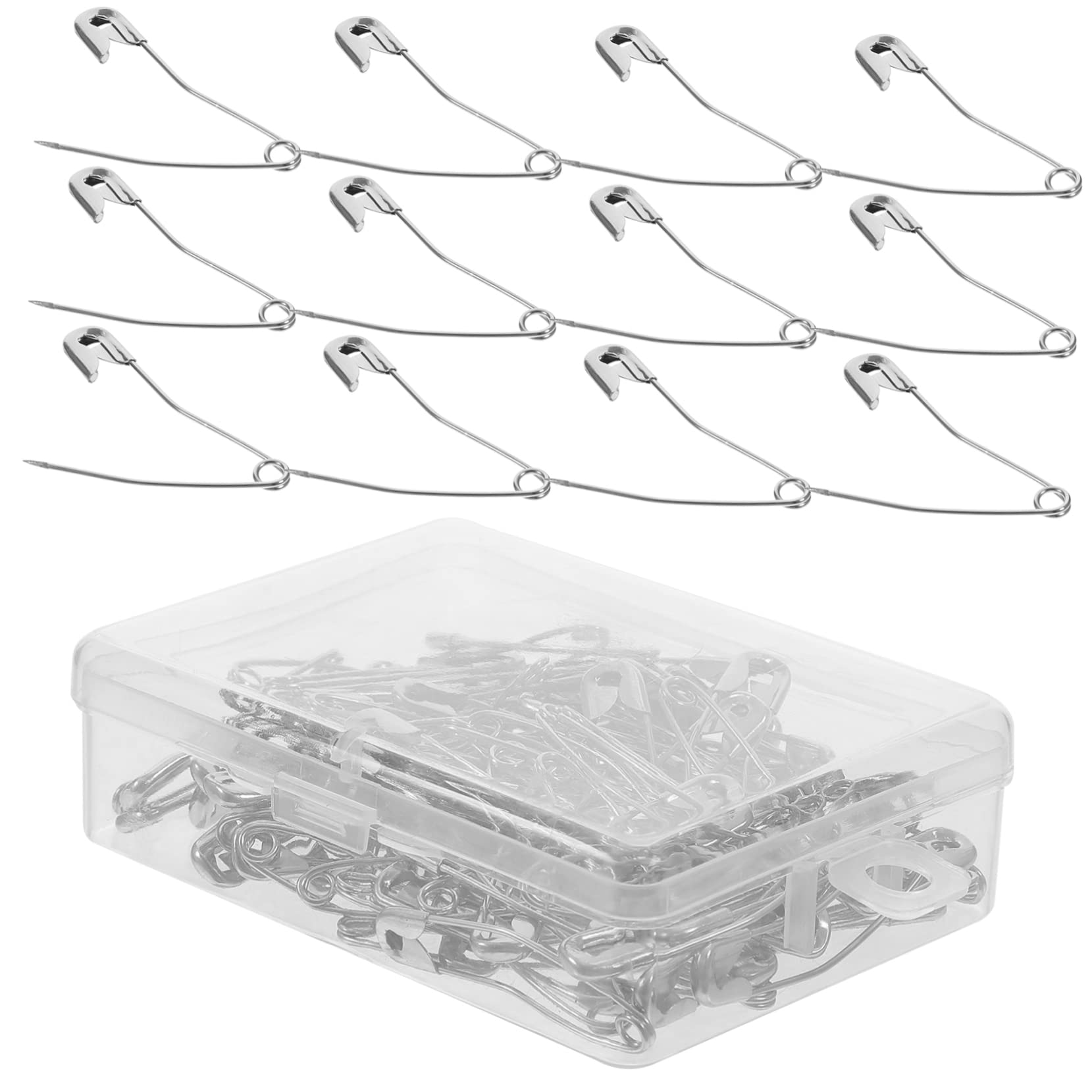 NUOBESTY 600stücke Sicherheitsnadeln Aus Rostfreiem Basting- Für Näharbeiten Handwerk Und -projekte Kurvenform Für Einfaches Handling Und Langlebige Nutzung Für Stoffe Decken Und Mehr