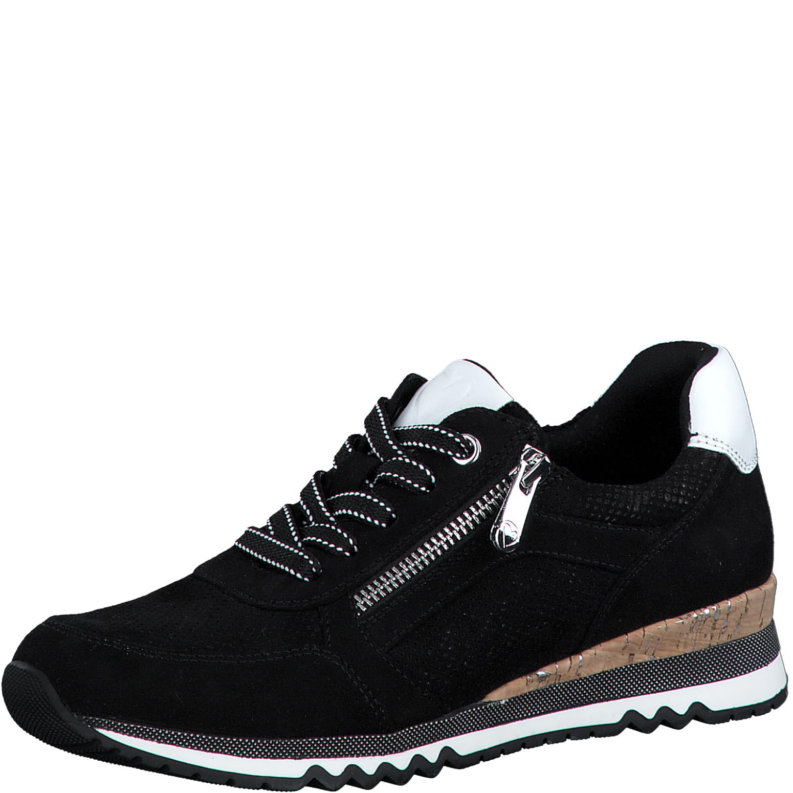 Marco Tozzi Damen Sneaker flach mit Reißverschluss Vegan