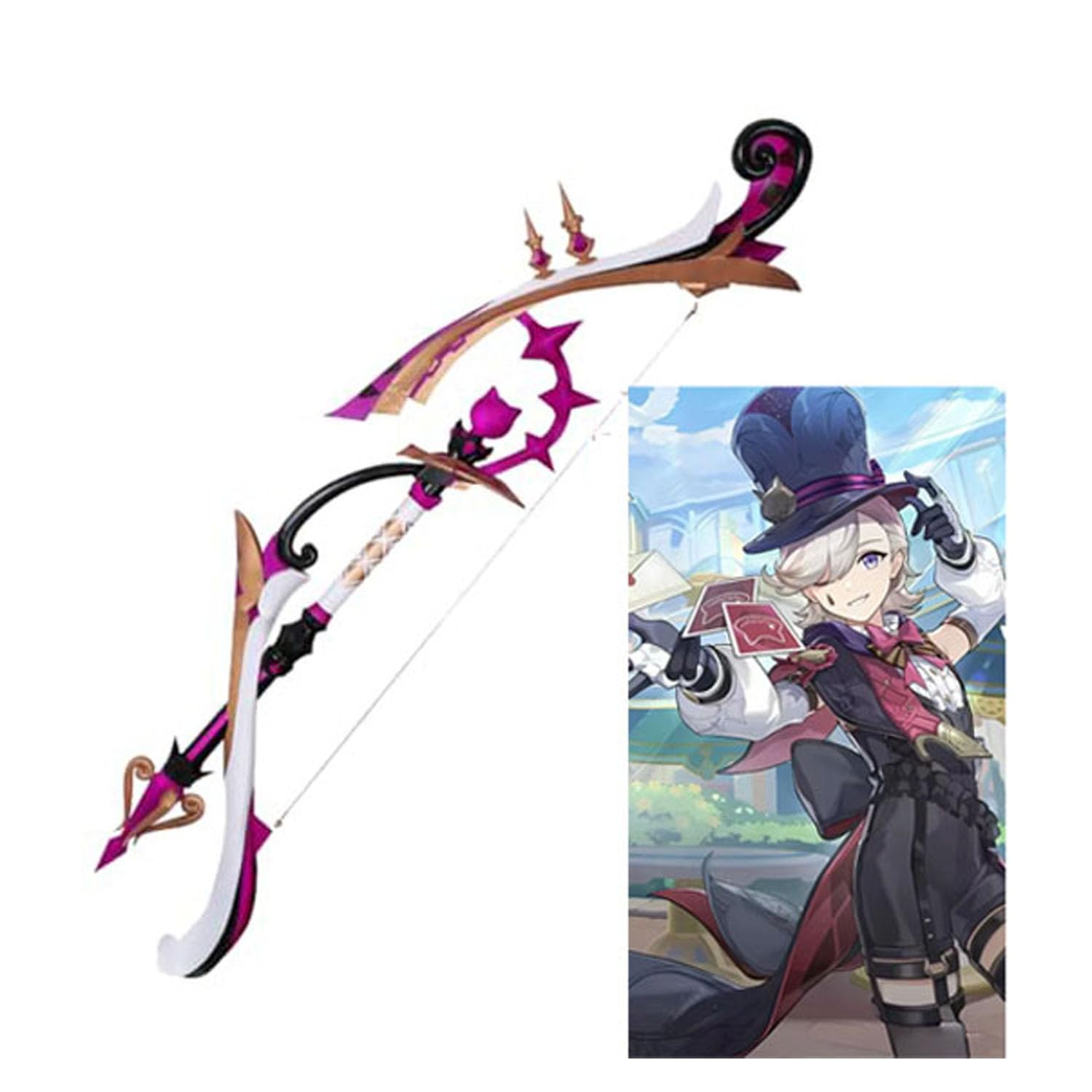 原神 リネ 武器 始まりの大魔術 弓 コスプレ Amazon | COO-Ray 原神 げんしん リネ コスプレ道具 始まりの大