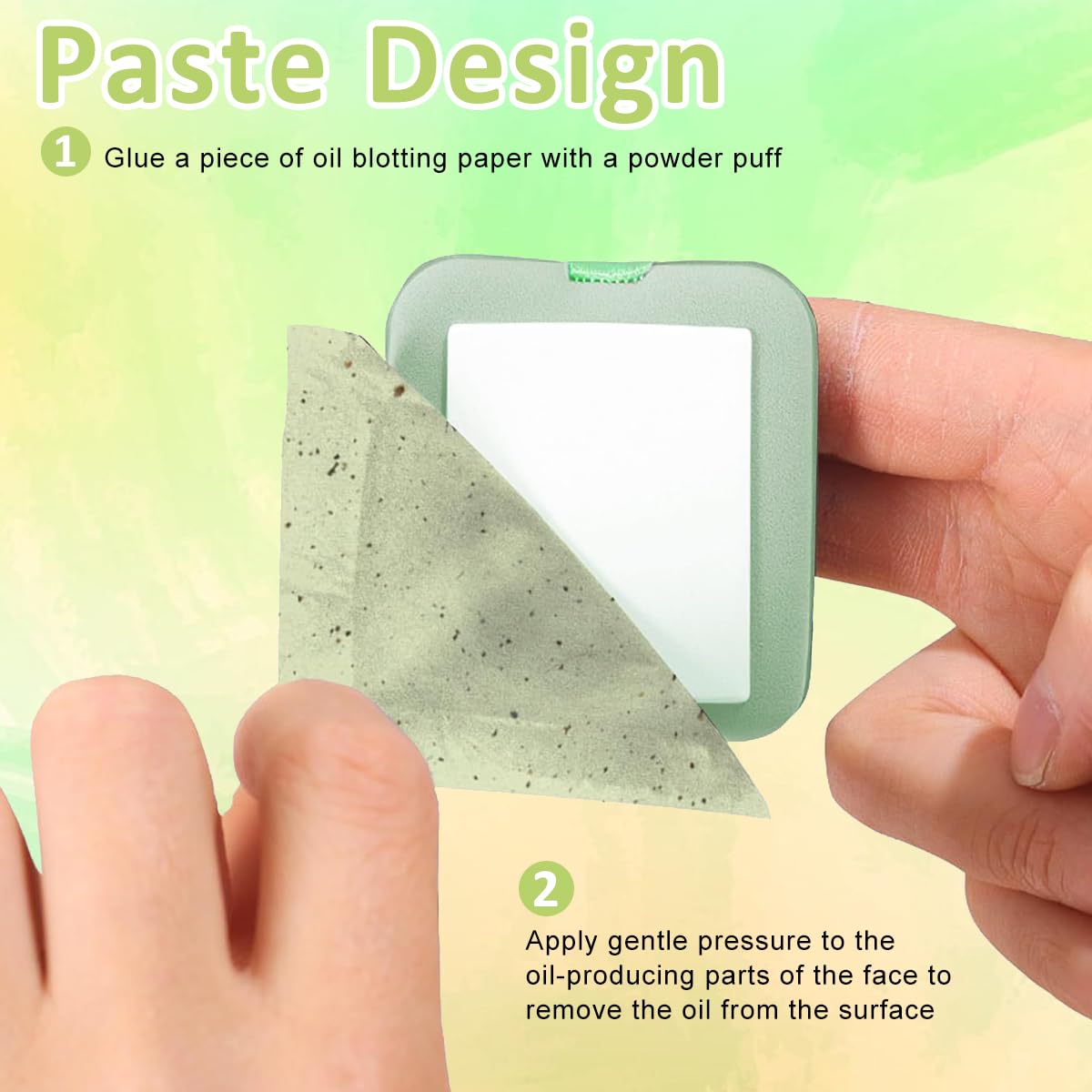 MAYCREATE Blotting Paper Green Tea Oil Control 100 Pcs for Oily Face 3