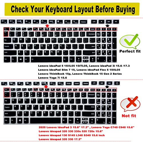 Protector de teclado para Lenovo IdeaPad 1/1i 15.6" - Pack 2 miniatura 2