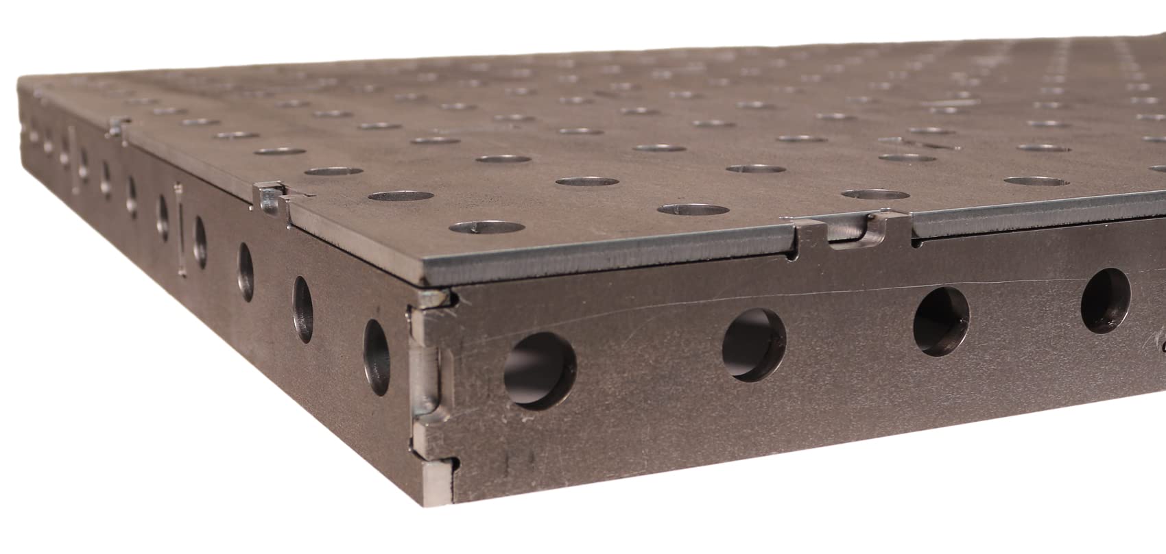 WELDINGER Schweißtischplatte 1000x600x50 mm Bausatz mittel 10-teilig mit 16 mm Lochsystem (Schweißtisch Werktisch Werkbank)
