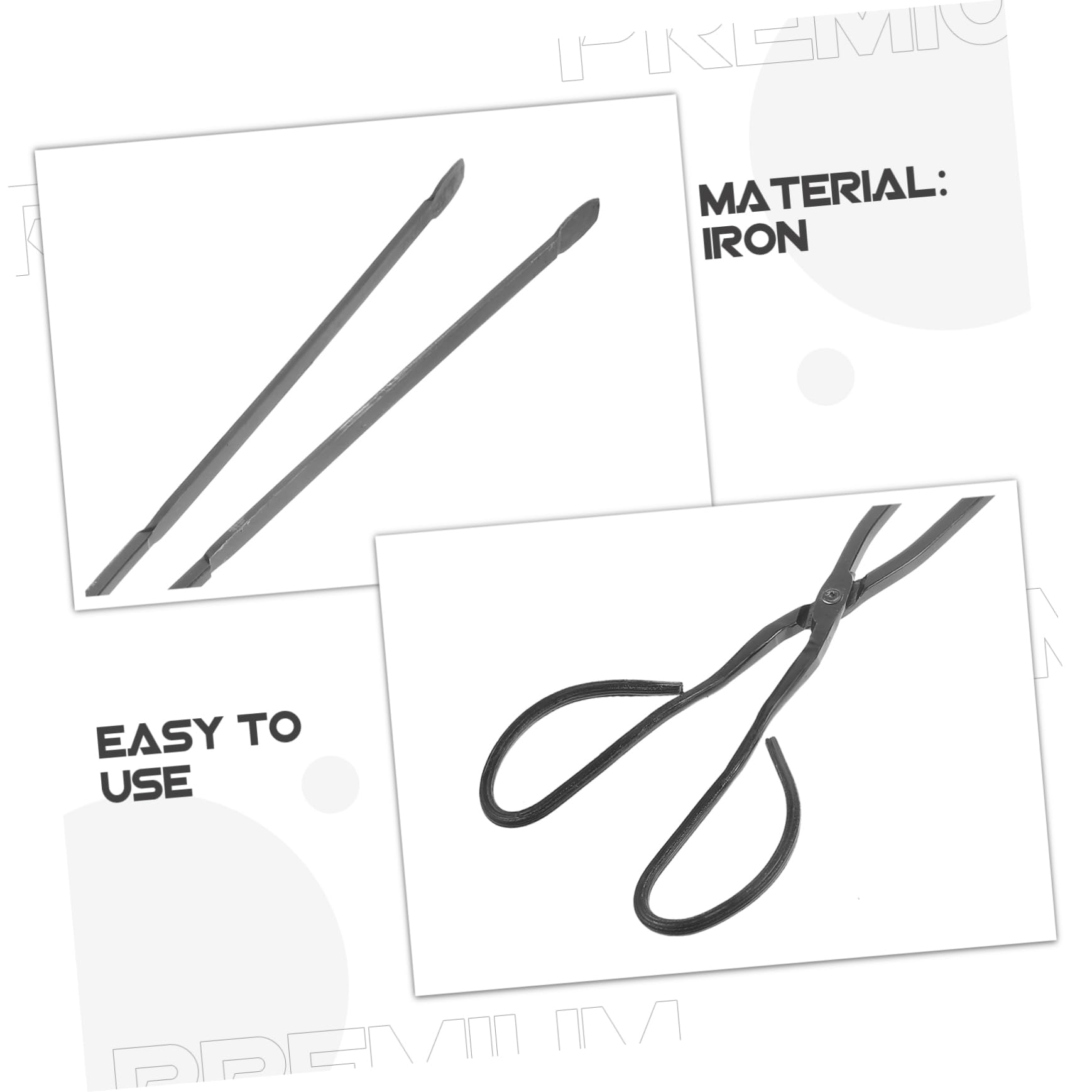 BESTonZON Pinza Professionale per Carbone da Accessorio Pratico per Barbecue Design e Facile da Usare per e Riunioni All