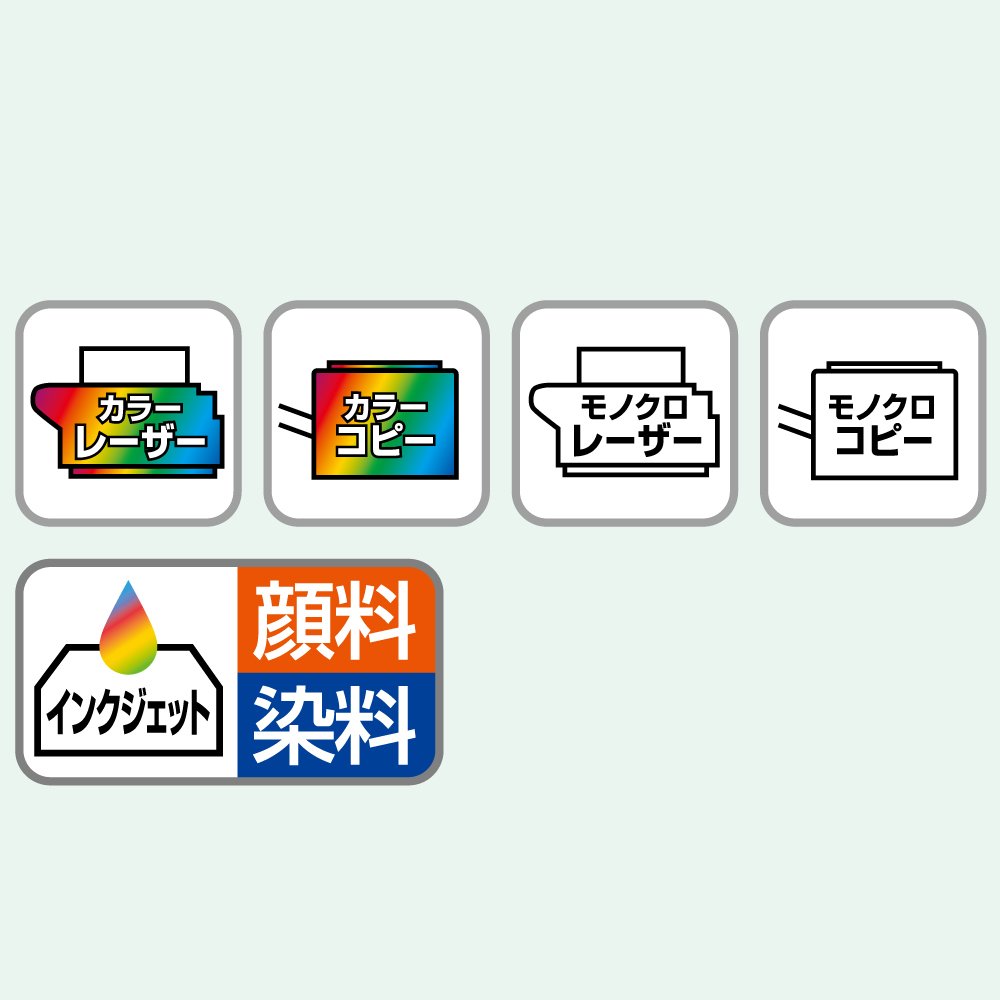 Amazon.co.jp: コクヨ(KOKUYO) カラーレーザー インクジェット ラベル