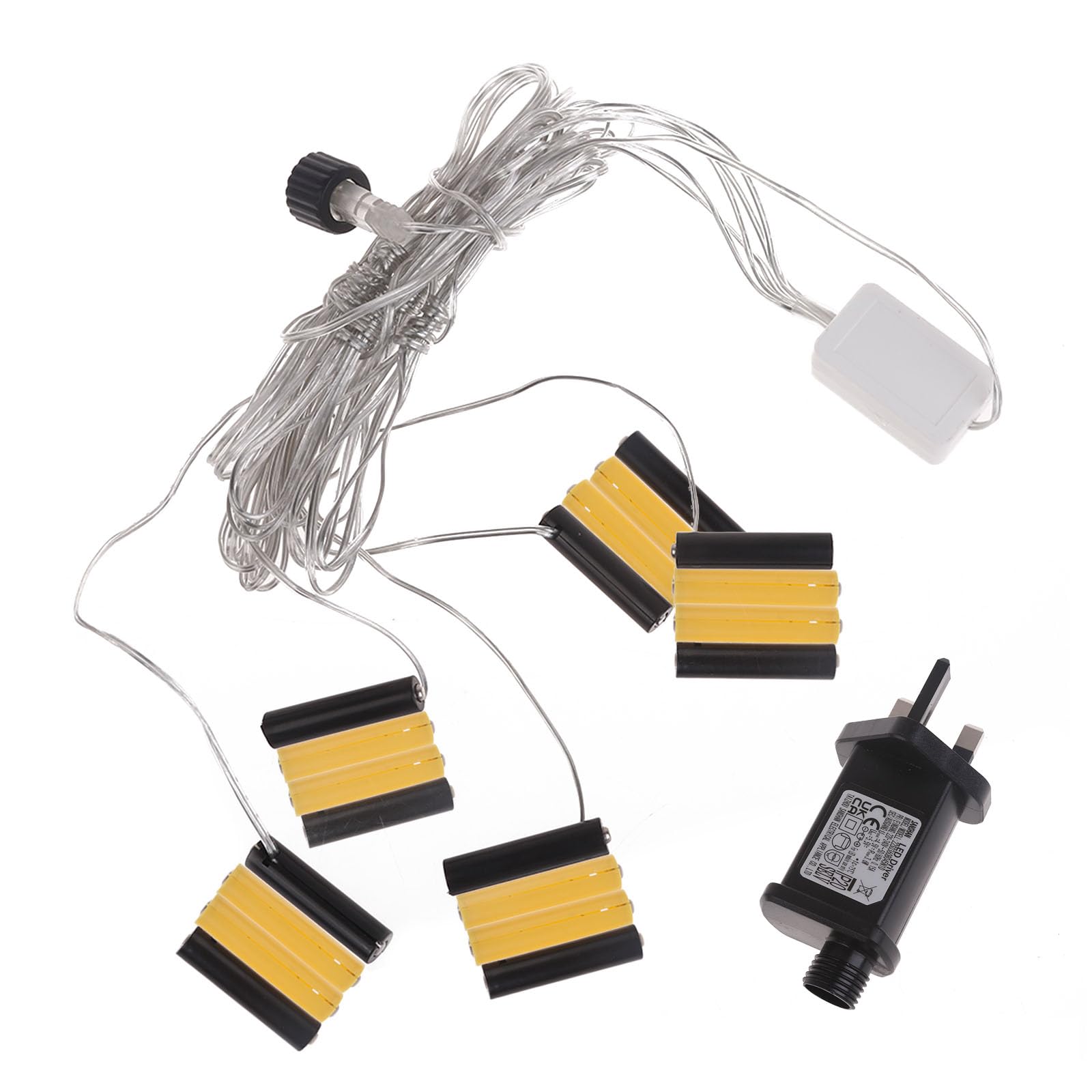 Angelluck5 in 1 AA/AAA Battery Eliminator 4.5V and 3V, Transformer Accessory with plug For Various Electronic Candles Electric Toys and Lights (AAA)