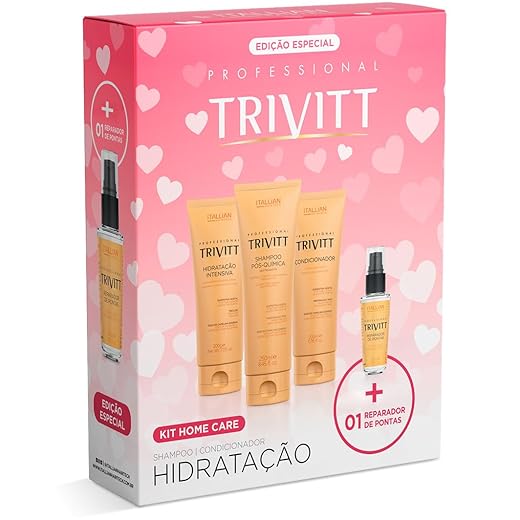 TRIVITT, Kit Home Care Especial Trivitt c/Hidratação + Reparador de Pontas