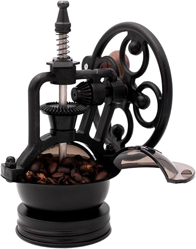 Molinillo de café manual de reproducción vintage para tarros Mason de boca regular