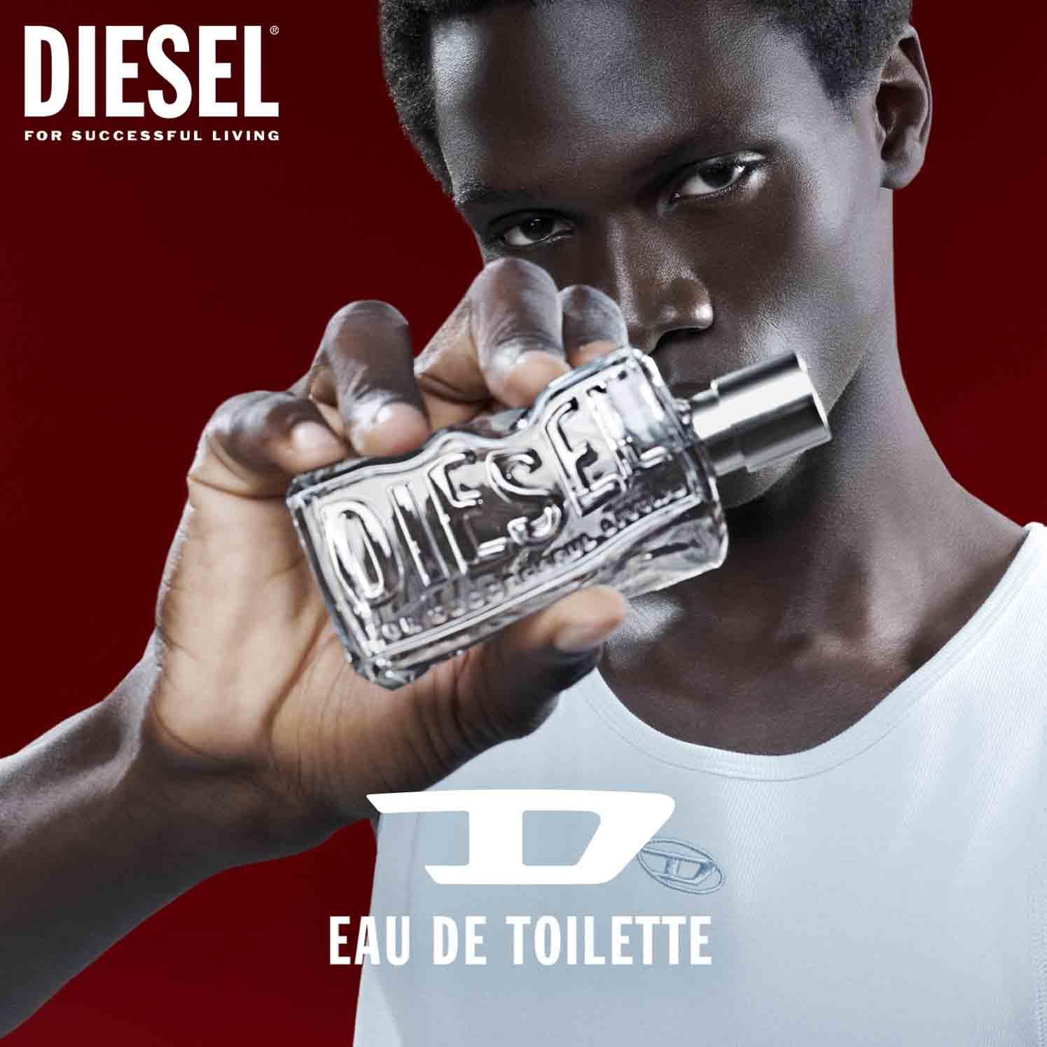 Diesel D by Diesel Eau de Toilette Uomo, Profumo Uomo Energizzante e Sensuale, Fragranza Aromatica, Note di Zenzero, Lavanda e Vaniglia Bourbon, A Lunga Durata, Profumo di Lusso per Uomo
