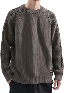 [FJLTDCP] セーター メンズ 冬服 メンズ ニット おしゃれ 無地 長袖 厚手 暖かい 柔らかい 防寒 おしゃれ カジュアルオシャレ トップス 大きいサイズ 通勤通学 メンズ 春秋冬服