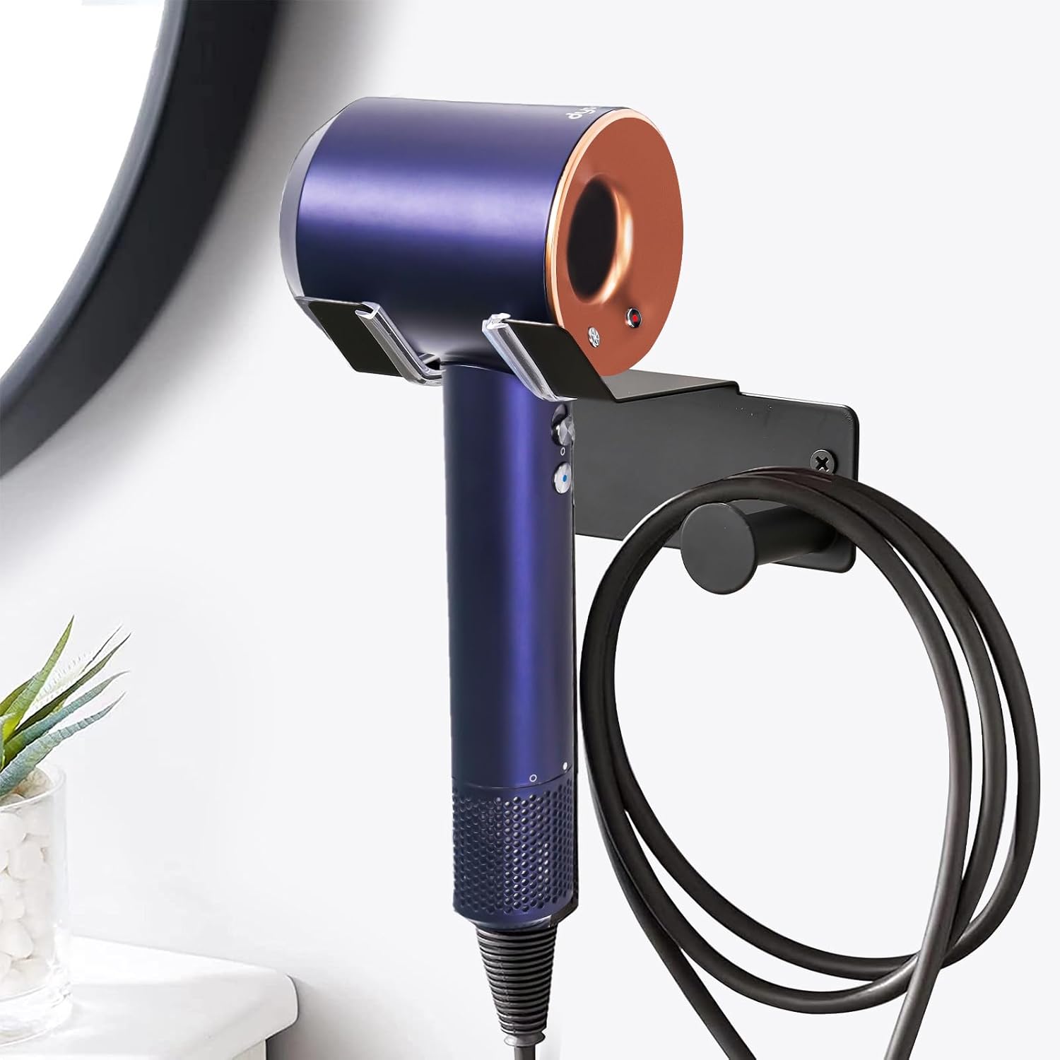 Hair Dryer Holder Wall Mounted,Self Adhesive SUS304 Blow