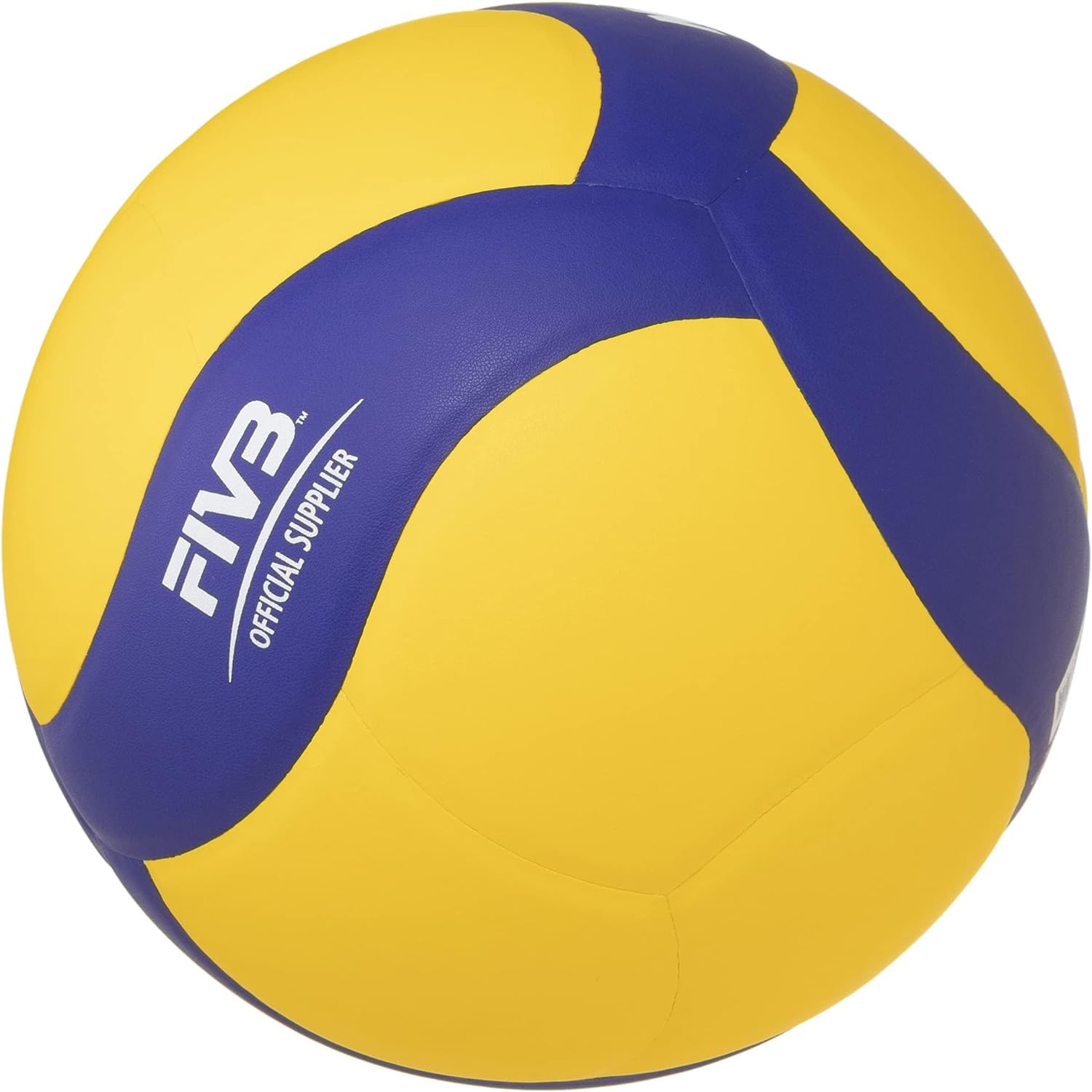 Generico MIKASA Pallone Volley Allenamento V330W, Unisex Adulto, Blu/Giallo, 5