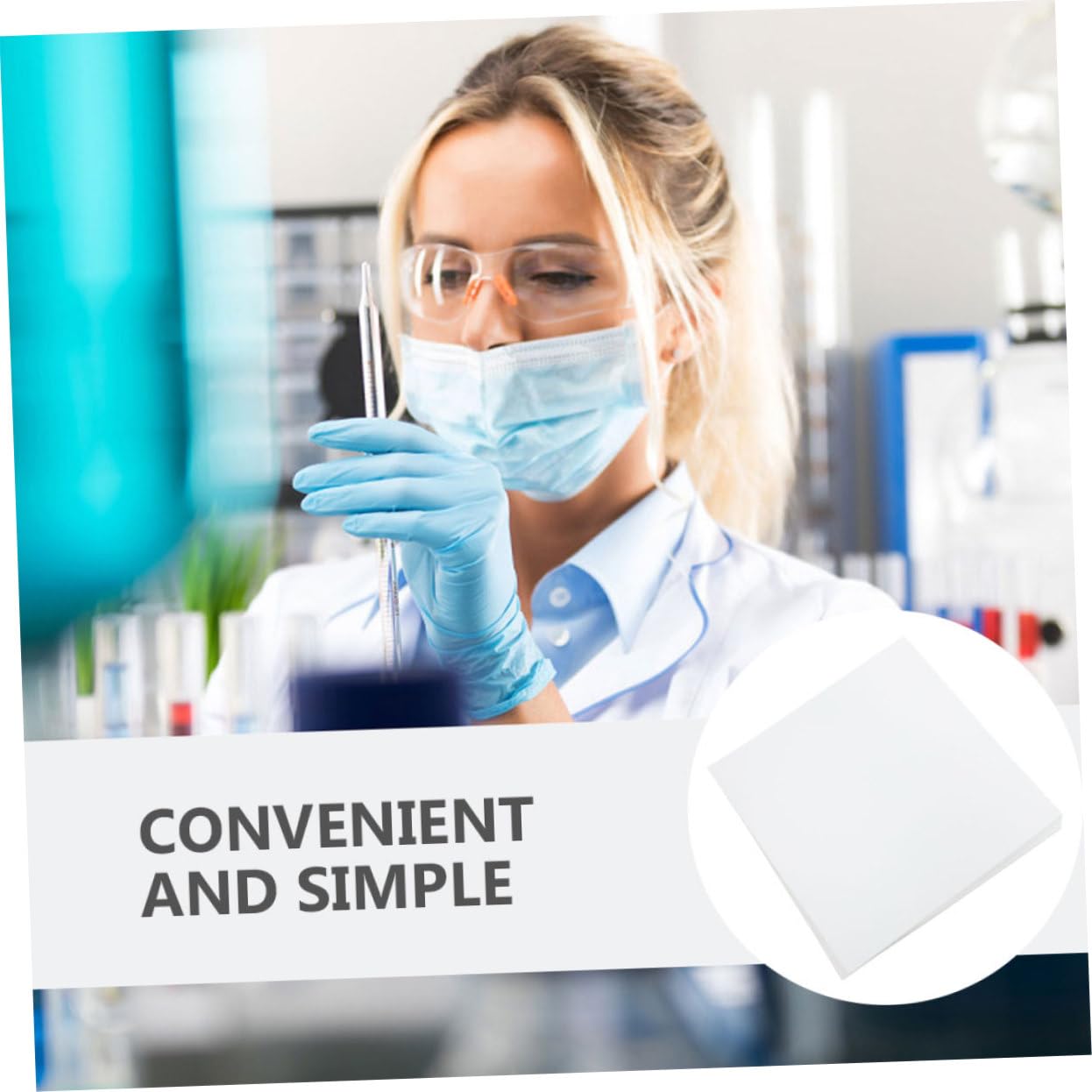 Filtro Cualitativo Cuadrado 60 Hojas 30x30 Cm Diferentes Velocidades de Filtración para Pruebas Científicas y Uso en Laboratorio