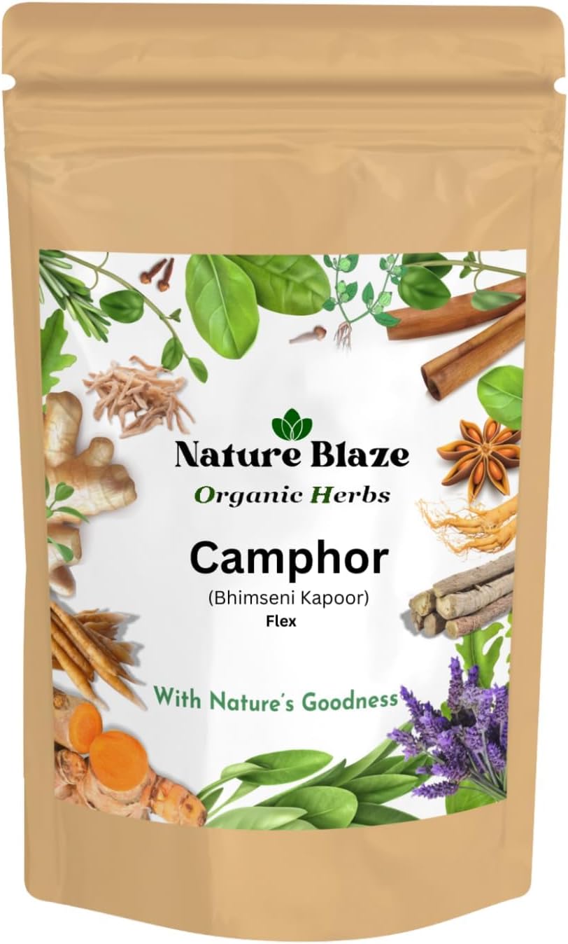 KRISTINARefined Camphor Flex/Kapoor | for Holy Spiritual Hindu Pooja & Diwali (100 Gram)
