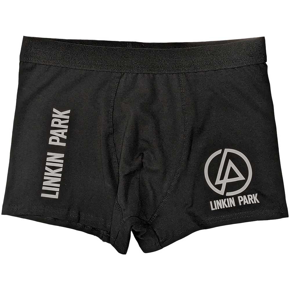 Rock Off Officially Licensed Products Unisex Black Linkin Park Concentric Logo Boxer Shorts L