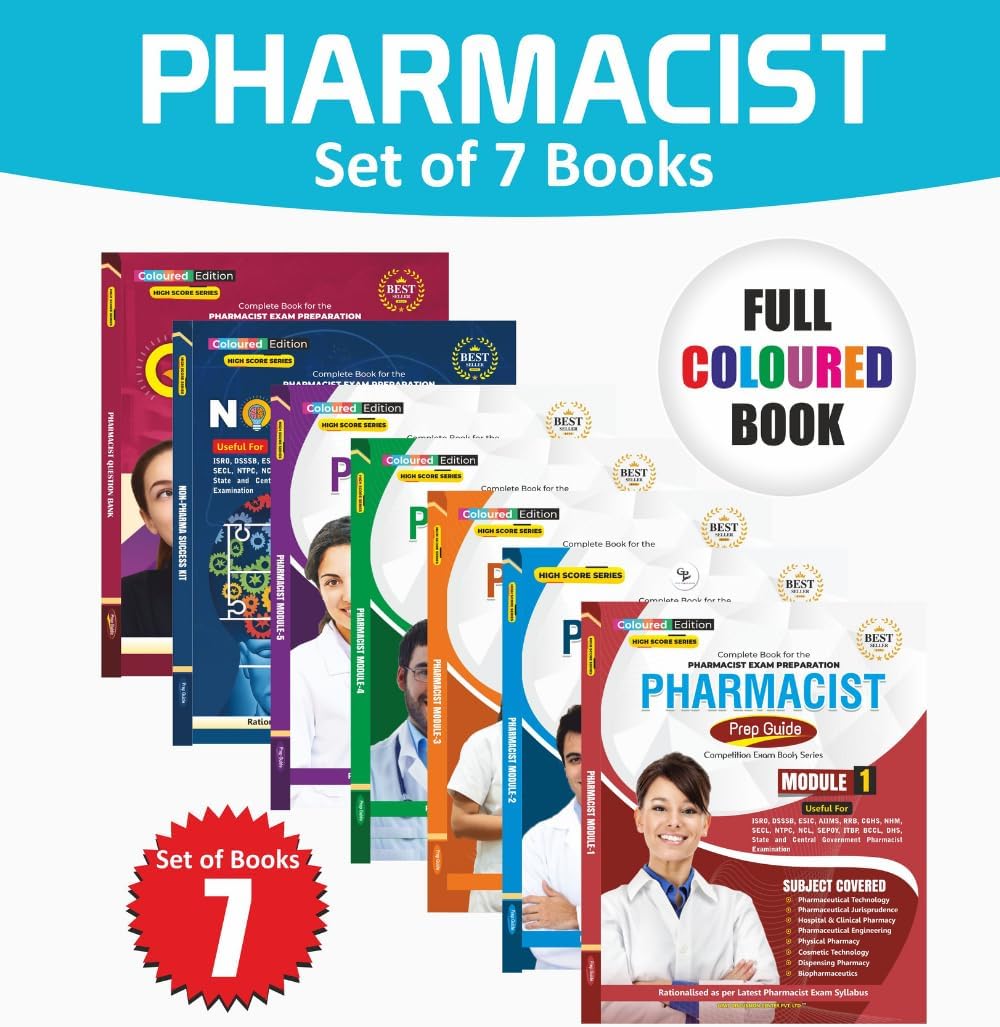 PHARMACIST EXAM PREPARATION BOOK (SET OF 7 BOOKS)
