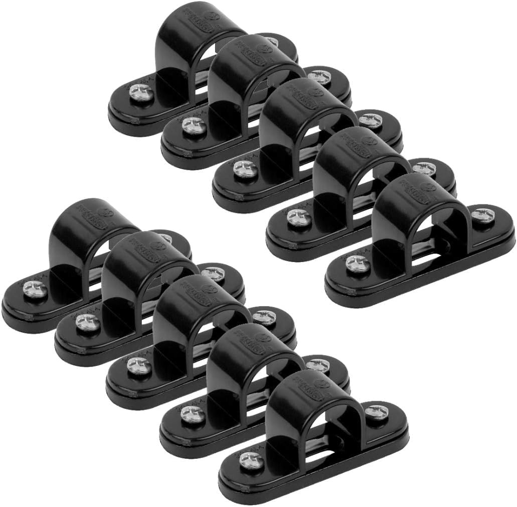 Biella Pack Of 10 Pvc Electrical Conduit Pipe & Fittings – Durable, Corrosion-resistant Solution For Indoor And Outdoor Electrical Wiring And Cabling (Saddle, 25MM)