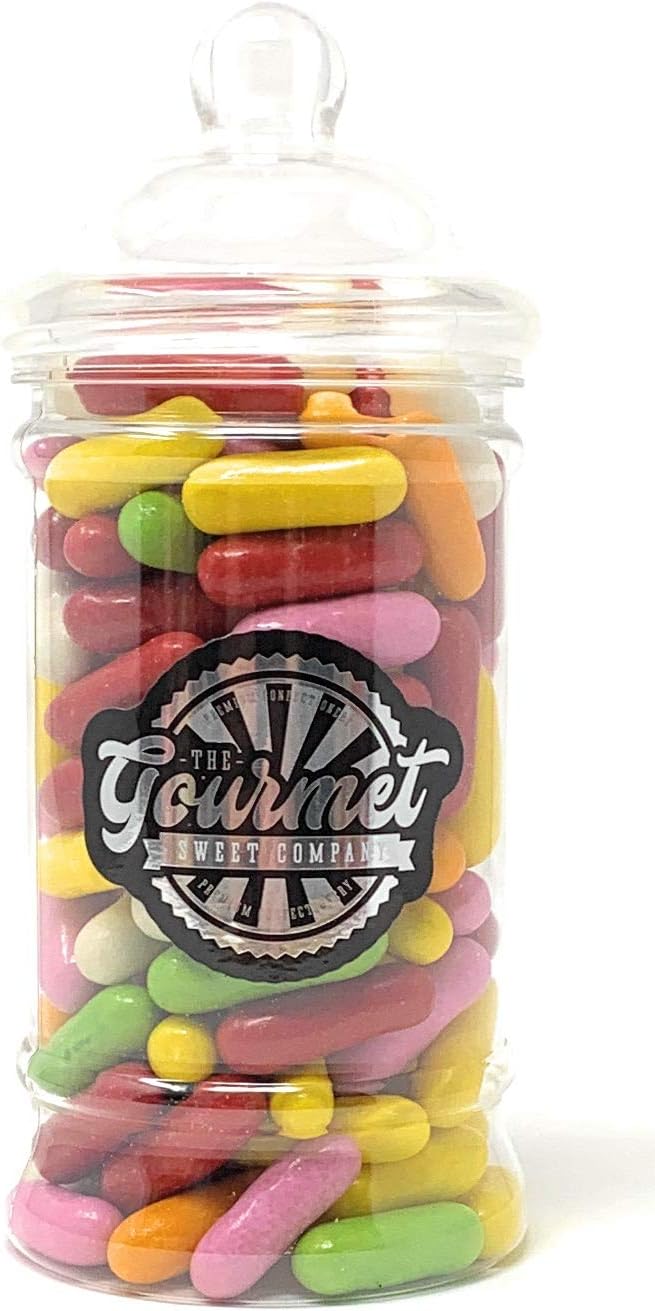 Liquorice Comfits Victorian Gift Jar by The Gourmet Sweet Company
