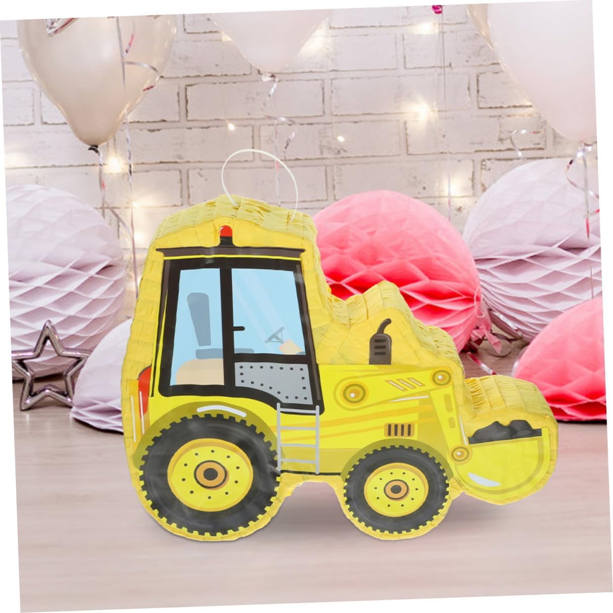 SMASOLO Excavator Shaped Pinata Construction Truck Birthday Party Supply with Bat for Festival Decor and Fun Family Gathering