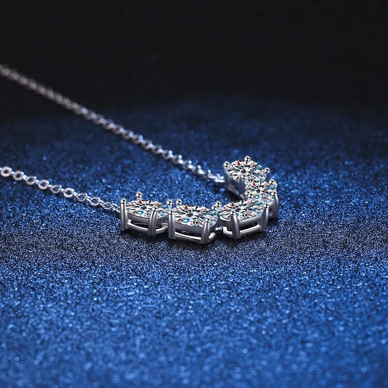 Collier moissanite 2,5 CT d'une brillance éternelle en argent s925 - 4