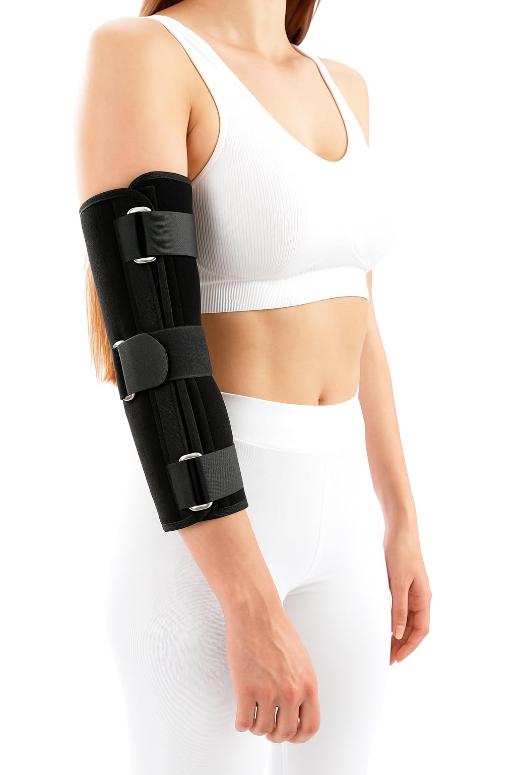 Arm Immobilizer aluminium & neoprene Brace Elbow Splint Support Stabilizer For Elbow Fracture Wrist Elbow Support For Dislocation, Sprains & Broken Arm(universal size)