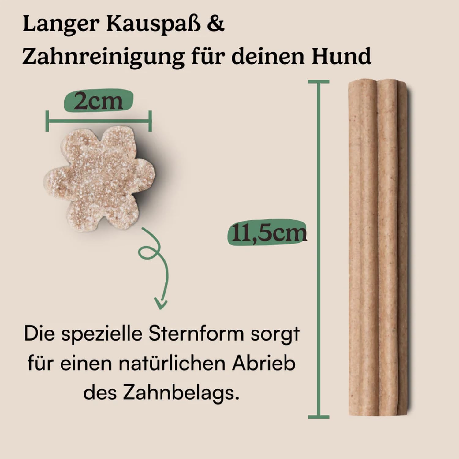 Hunderunde – Dental Sticks Nussknacker 63 STK – vegane Zahnpflege Kausticks für Hunde – mit Erdnuss & Banane – getreidefrei & ohne tierische Proteine – zur Plaque & Zahnsteinreduktion – Kausnack