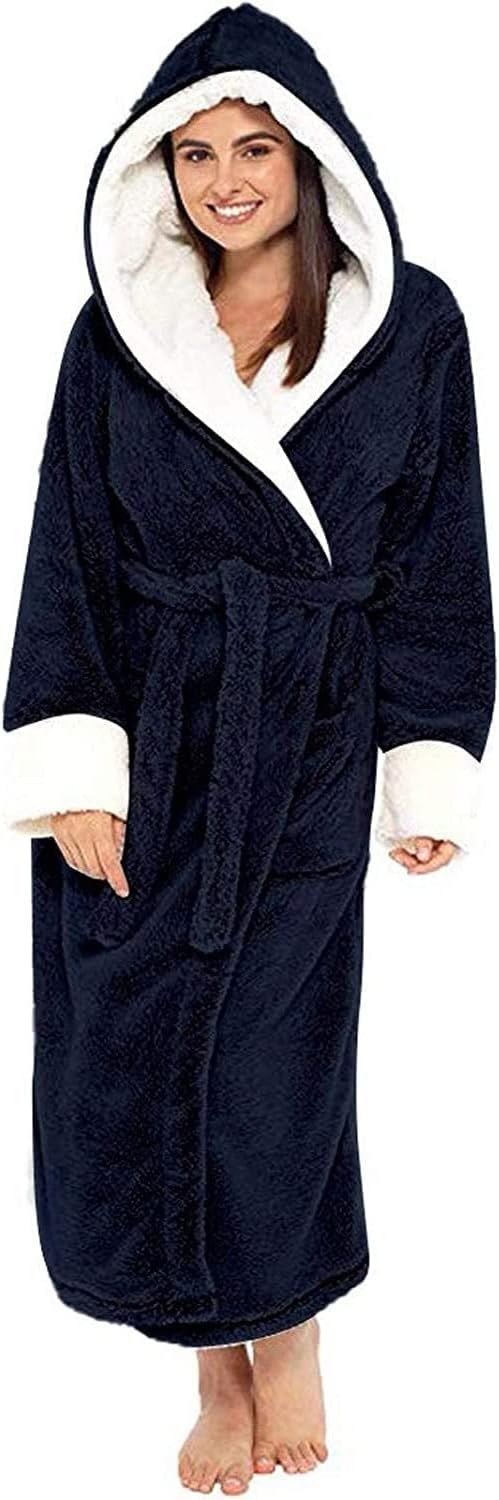 soft hooded dressing gown