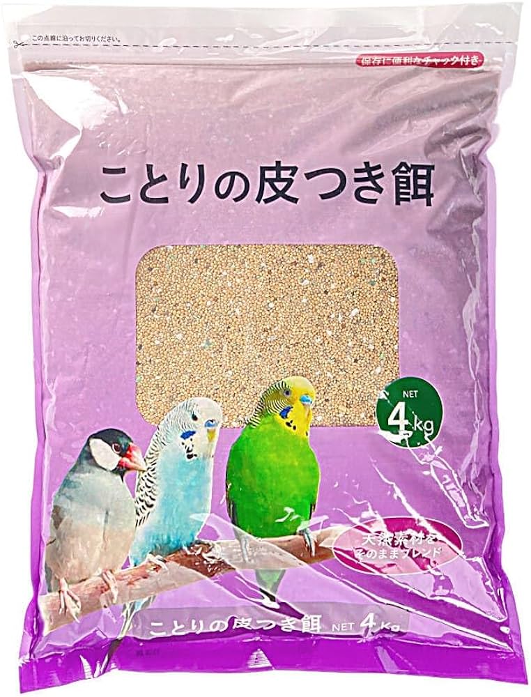 Amazon | カインズ(CAINZ) ペッツワン ことりの皮つき餌 4kg 天然素材