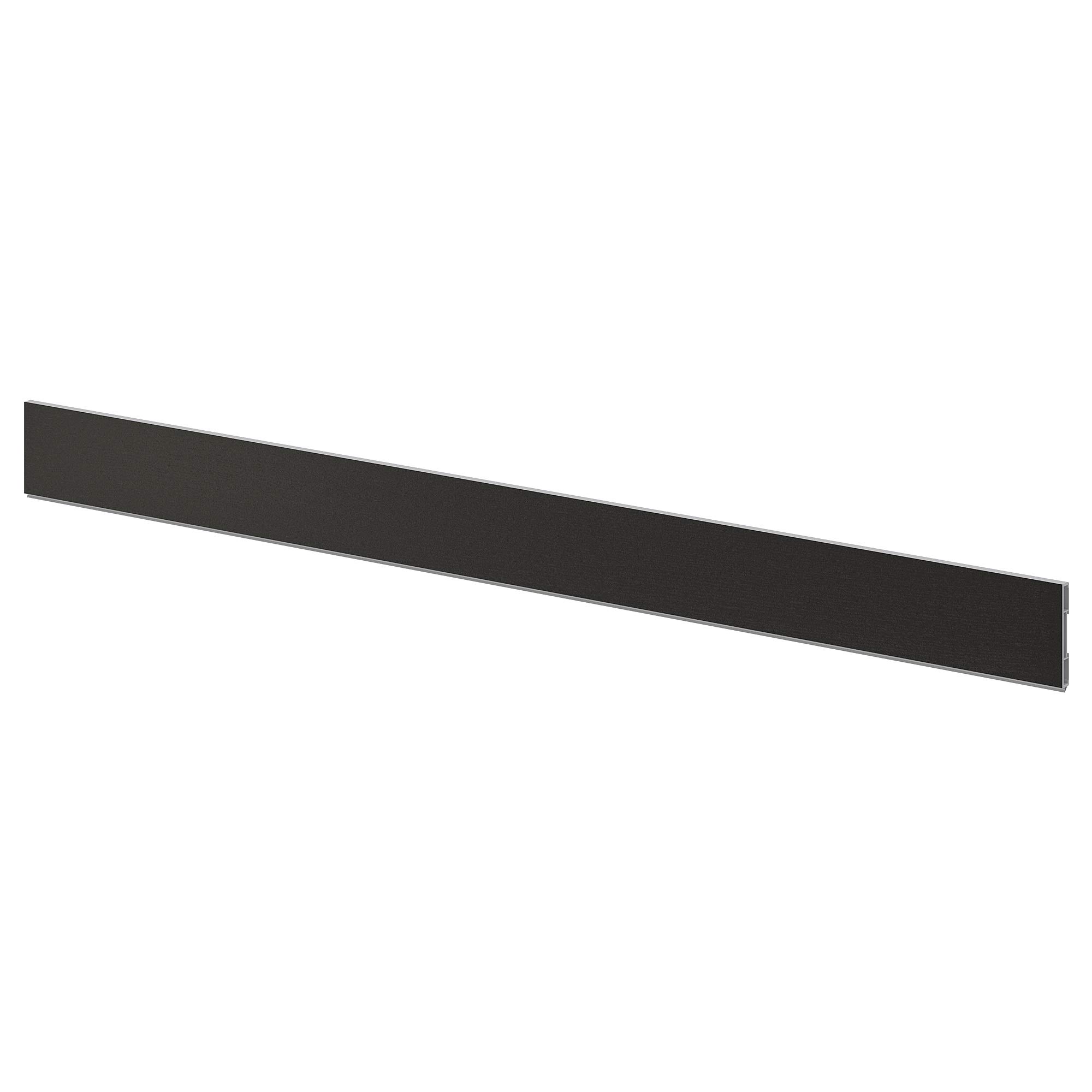 Plinthe LERHYTTAN teinté noir 220x8 cm panneau finition bas cuisine