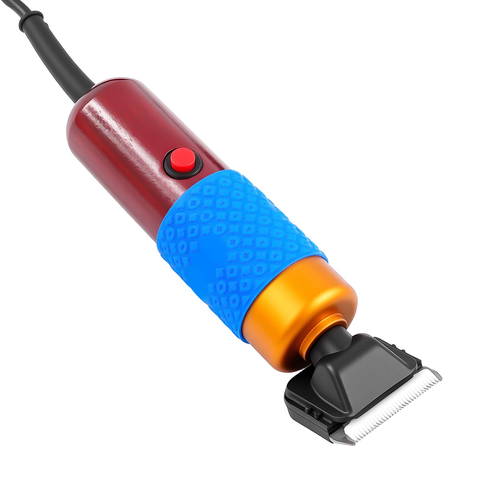 Afeitadora Profesional para Mascotas 200W para Perros Gatos Mascotas a Batería 1000-6600RPM Cable de Alimentación de 3M para Mascotas de Todo Tipo de Pelaje con 4 Peines