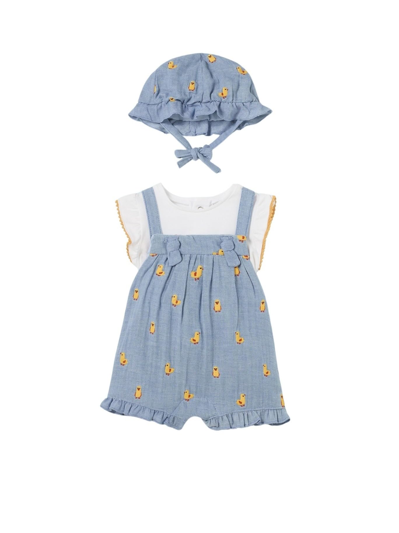 Mayoral Completo Salopette con cappel per Bimba Denim 18 Mesi (86cm)