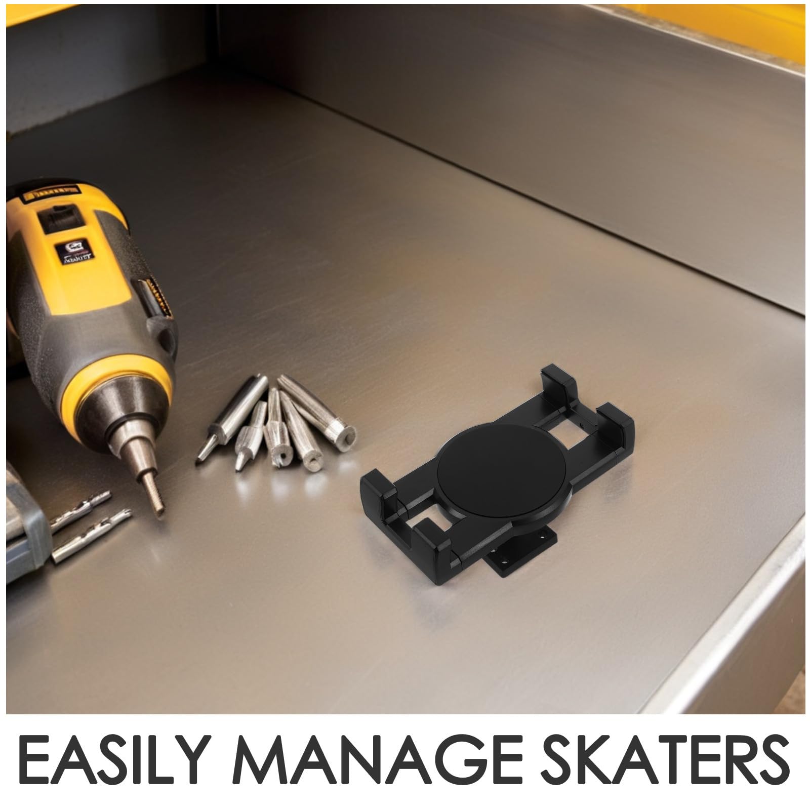 Soporte de Pared para patineta: Expositor Ajustable y Giratorio de 360 ​​Grados, Soporte Flotante para Longboard, Colgador Vertical Que Ahorra Espacio para almacenar Tablas de Cruiser.