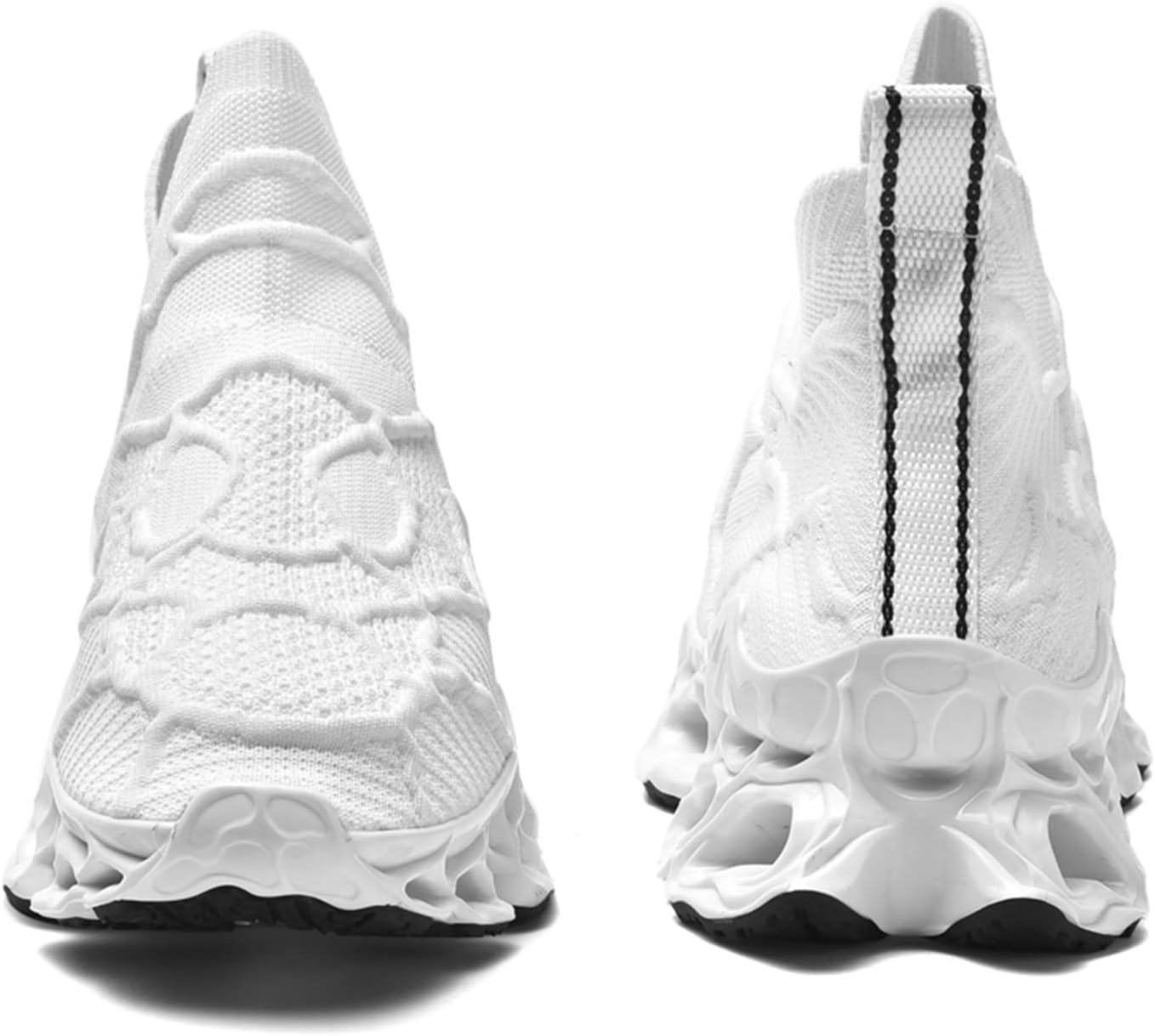 Poramea Mens Slip on Loafers Walking Tennis Shoes Laceless Running Blade Sneakers Mesh Trail Jogging Casual Athletic - Image 4