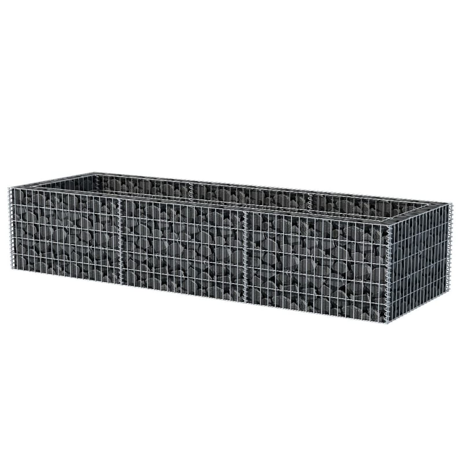 Arriate, Mesa De Cultivo, Huerto Domestico, Cultivo De Plantas Aromaticas, Arriate De Jardín, de gaviones de Acero 270x90x50 cm