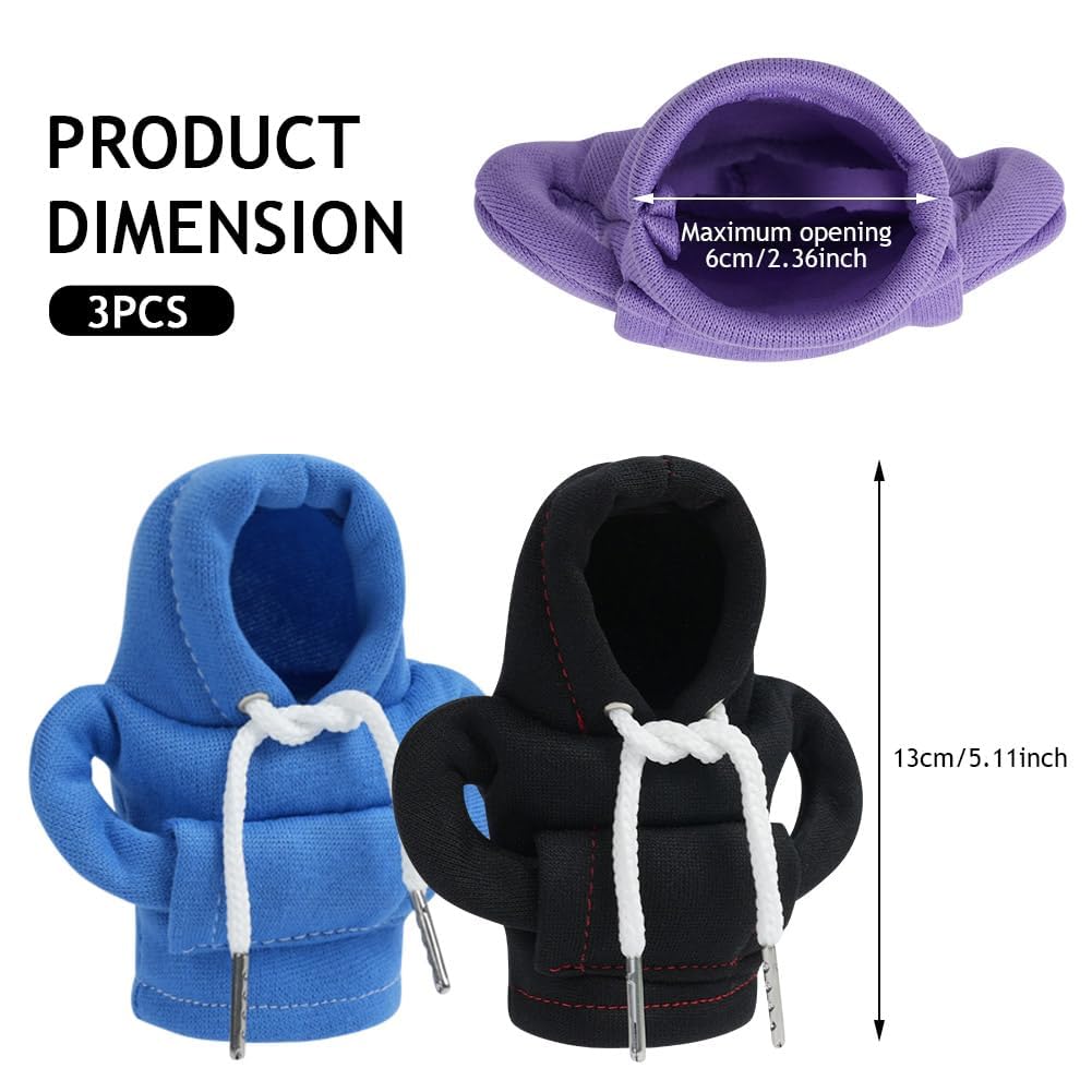 Adiwo Sudadera Marchas Coche, 3 Piezas Shift Knob Hoodie, Funda