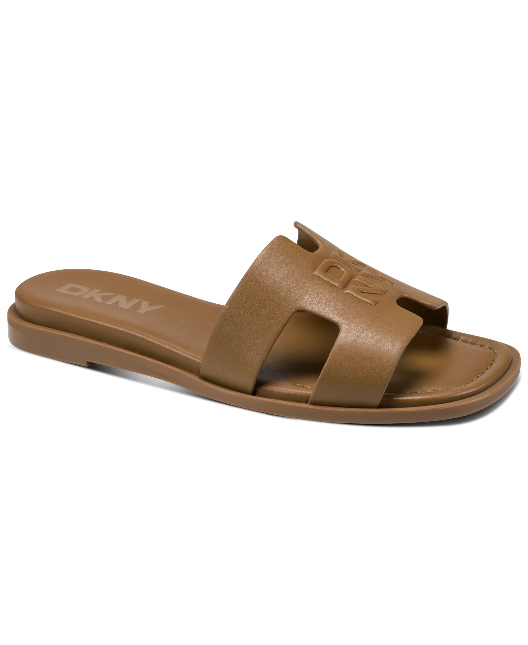 

                                                    DKNY Women's Columba Flat Sandal Slide, Amber, 10