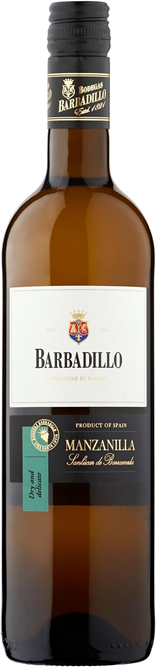 Barbadillo Manzanilla Dry Sherry Wine, 75 cl