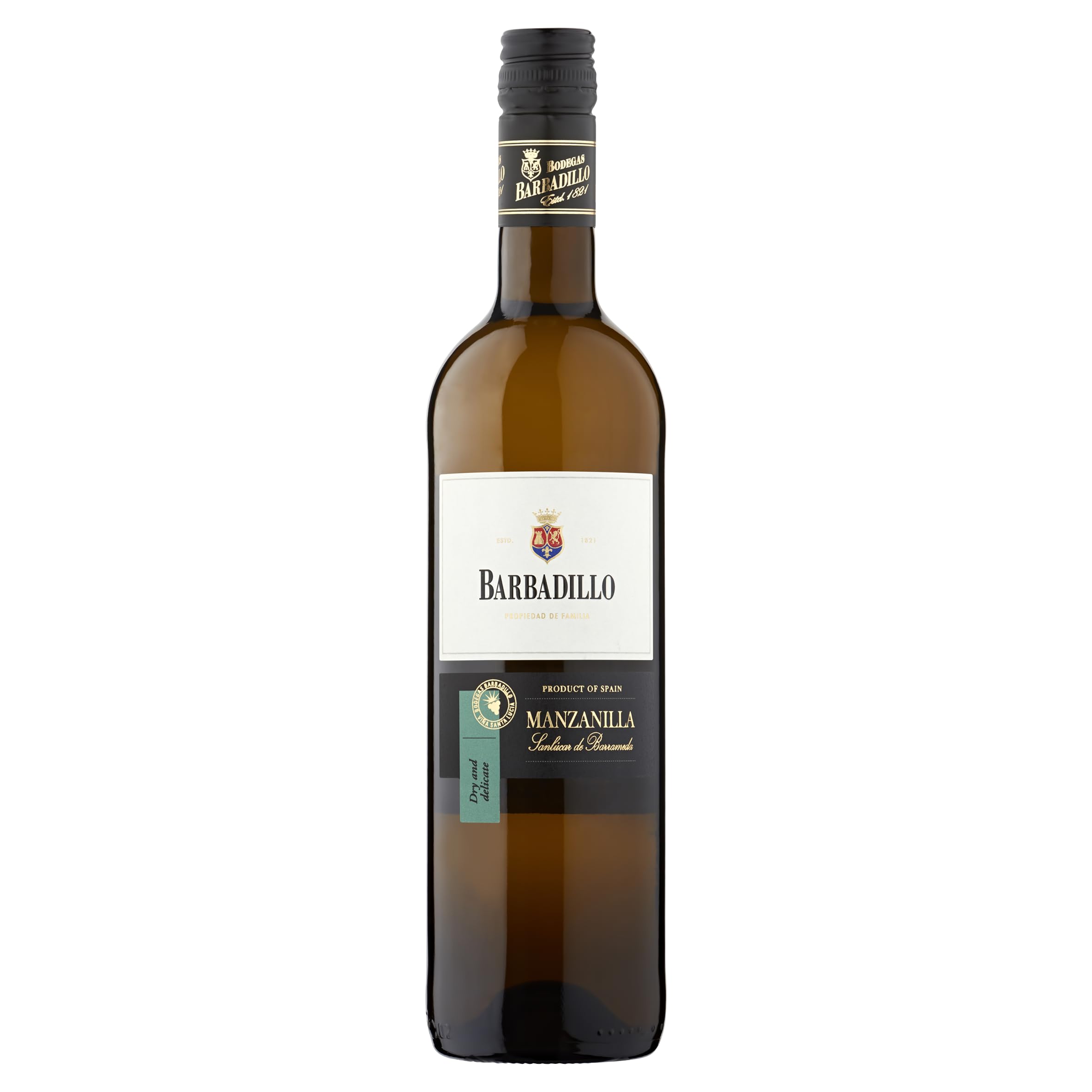 Barbadillo Manzanilla Dry Sherry Wine, 75 cl