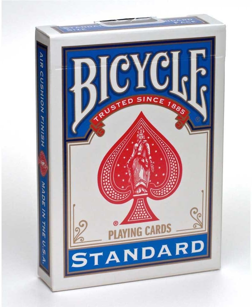 Bicycle Poker Size Standard Index Playing Cards (Blue or Red)