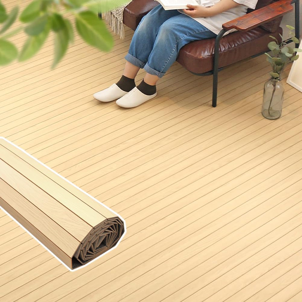 ウッドカーペット ナチュラル 団地間4.5畳(約243×245cm【概要欄要確認 Amazon | ウッドカーペット 4.5畳用 団地間4.5畳用 243x245cm