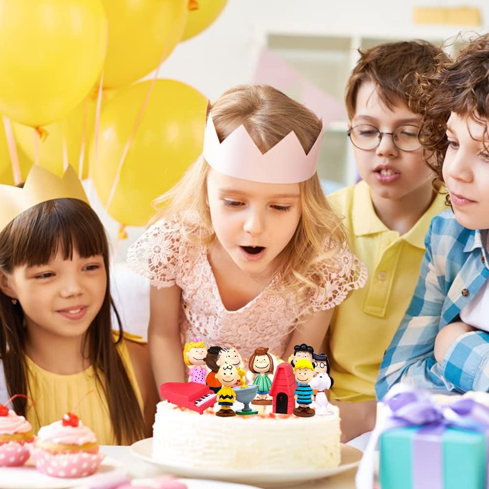 Set De 6 Mini Figuras Para Decorar Tartas - Cumpleaños, Fiestas Temáticas, Material ABS, Altura 7 Cm