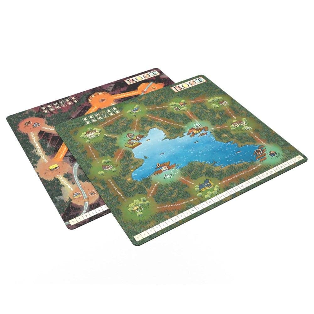 Amazon.com: Leder Games Root: Double-Sided Mountain/Lake 22" x 24" Playmat  : Toys & Games
