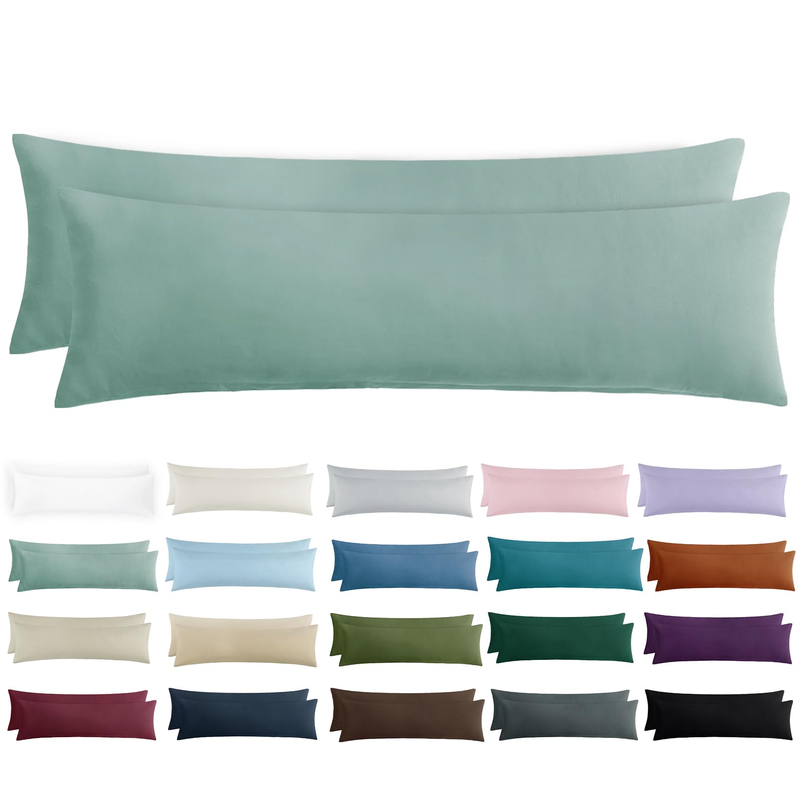Tifschlaf Kissenbezug 2er Set - Kopfkissenbezug mit Reißverschluss aus Mikrofaser Weich, Pillow Case