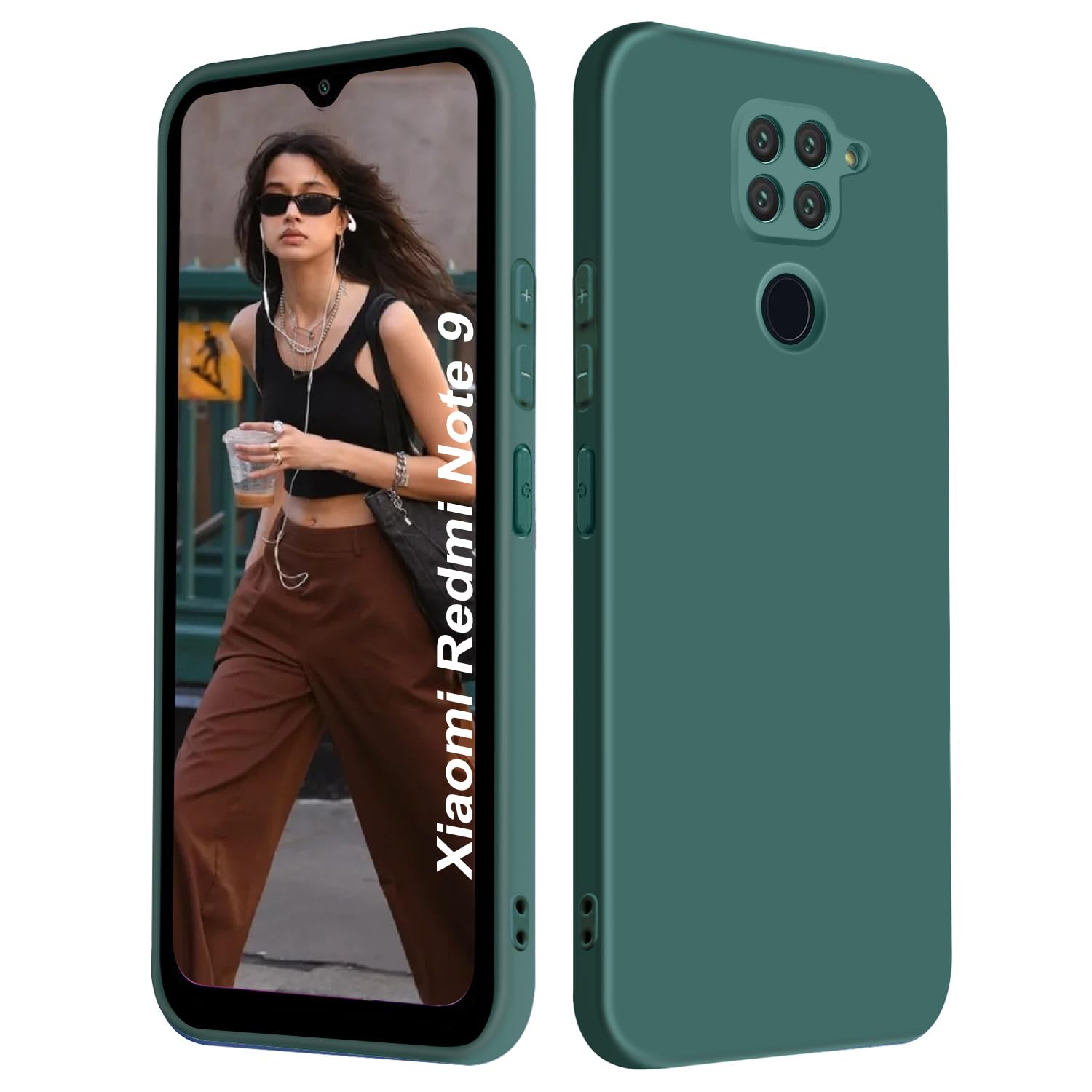 Kaywzo Cover per Xiaomi Redmi 8A,Custodia in Silicone TPU Liscio di Morbido con Modello Cardiaco,Design Minimalista,Ultrasottile Donna Antiurto Case