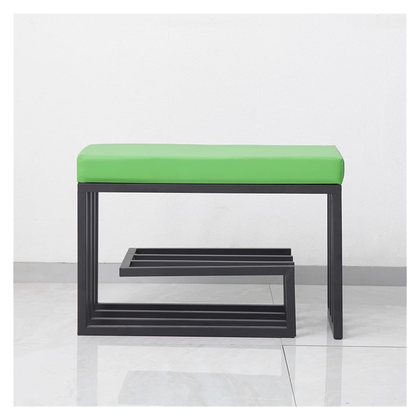 MYUYEE Shoe Bench Entryway- Shoe Rack Bench For Entryway, Free Standing Shoe Racks, Small Shoe Rack Bench With Orga Shelf For Hallway, Bedroom, Living Room(Green)
