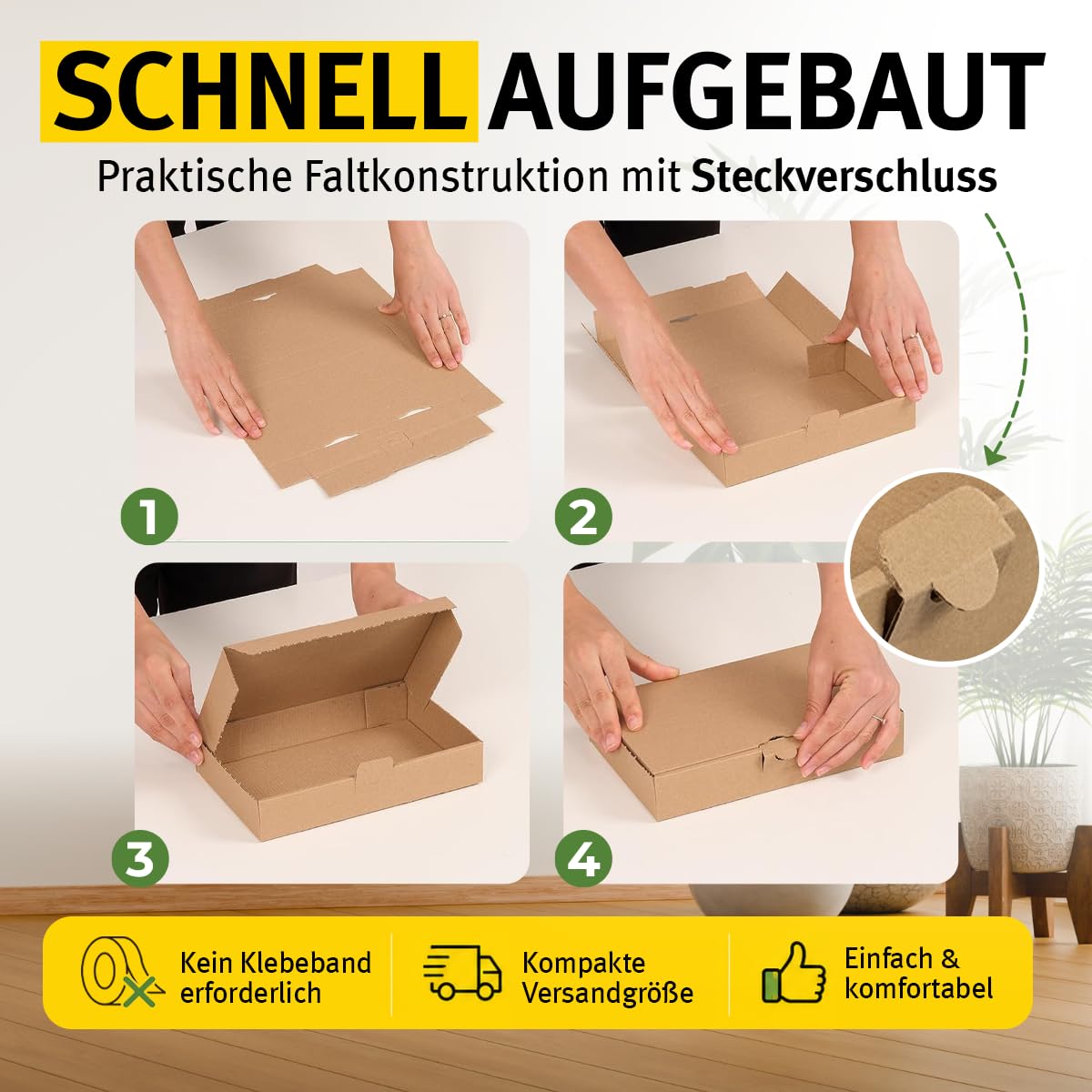 100 cartons Maxibrief, marron, taille et quantité au choix, carton d'expédition, marchandises, envoi de livres, carton postal, Poste DHL Hermes DPD GLS UPS (240 x 160 x 50 mm, marron)