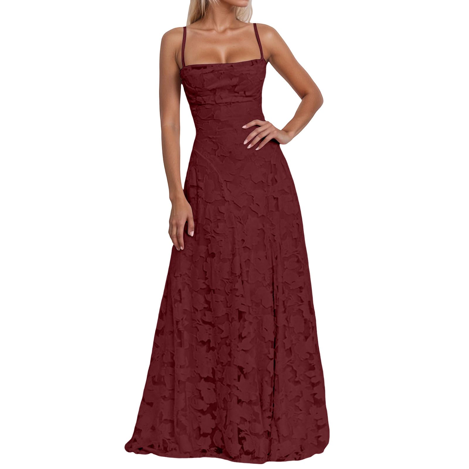 Vestido Ajustado Elegante con Tirantes Finos, Informal, sin Mangas, para Fiesta, Club y Salida Nocturna.