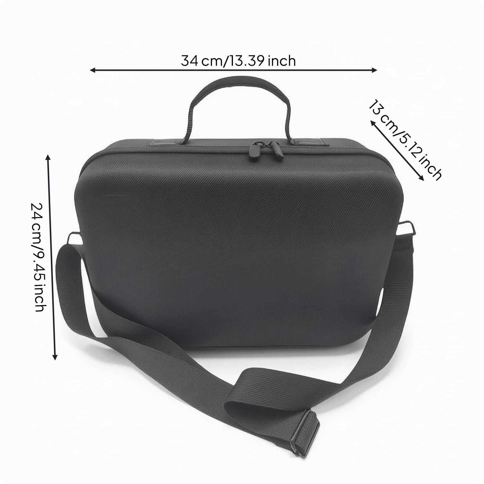 Custodia per Console Switch 2 Astuccio Rigido Valigetta da Trasporto Borsa Protettiva con Interno Modellato EVA con Manico E Tracolla Adatta a Spostamenti Viaggi Casa