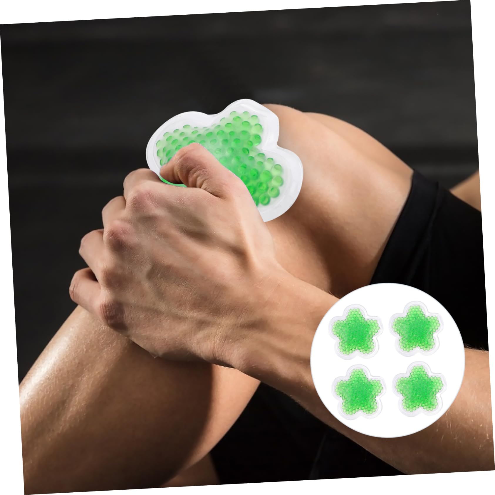 Impacco Gel Riutilizzabile 4 Pezzi Verde per Terapia Caldo Freddo | Pvc e Gel, Uso in Kit di Primo Soccorso, Compatibile Microonde, Confezione Multipla per Applicazioni Rapide