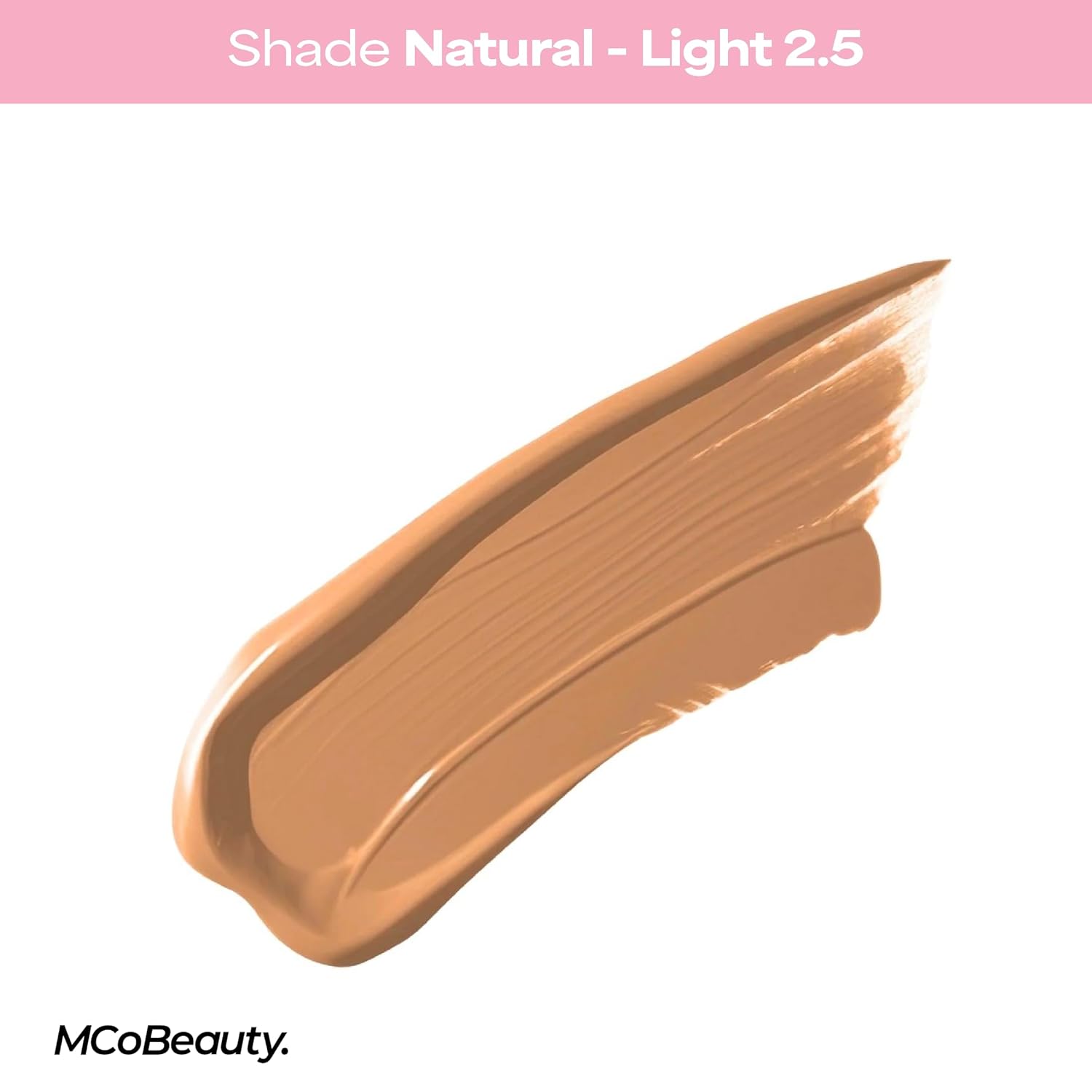 MCoBeauty - Brighten & Perfect Cream Concealer - 2.5 Light Natural - Hydrating Corrector Medium Coverage Blemish & Under Eye Concealer - With Vitamin E, Hyaluronic Acid & Aloe Vera - Image 5