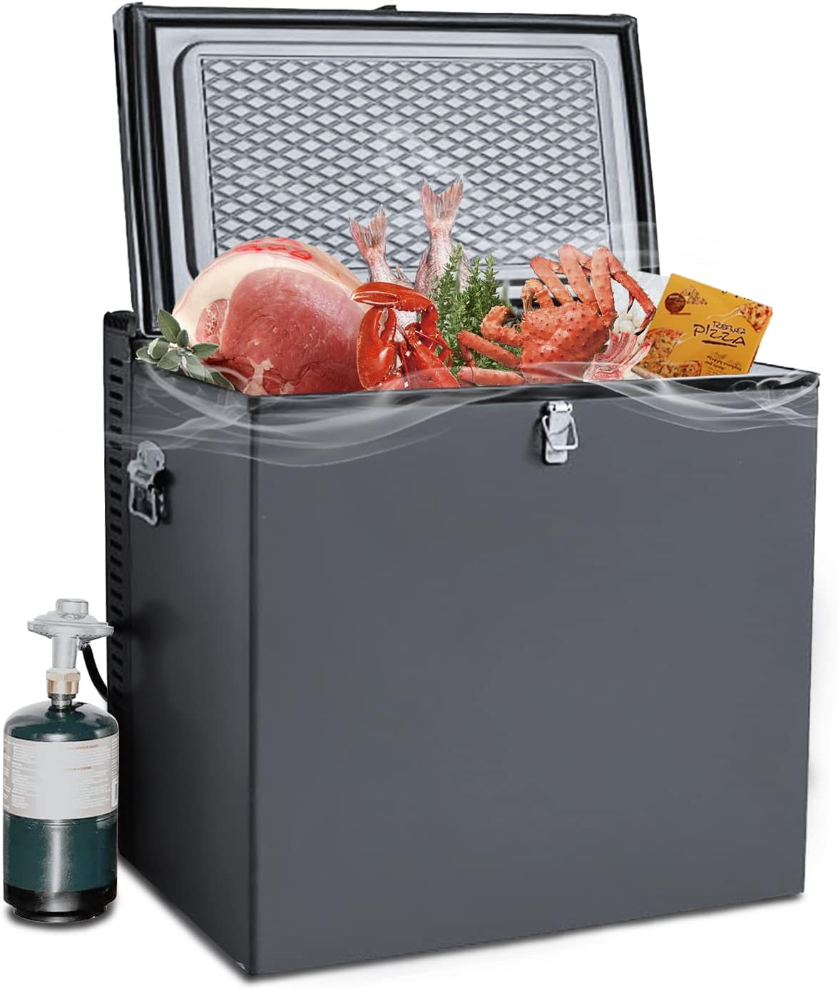 Buy SMETA Propane Chest Freezer Deep RV Freezer 12V Freezer Electric